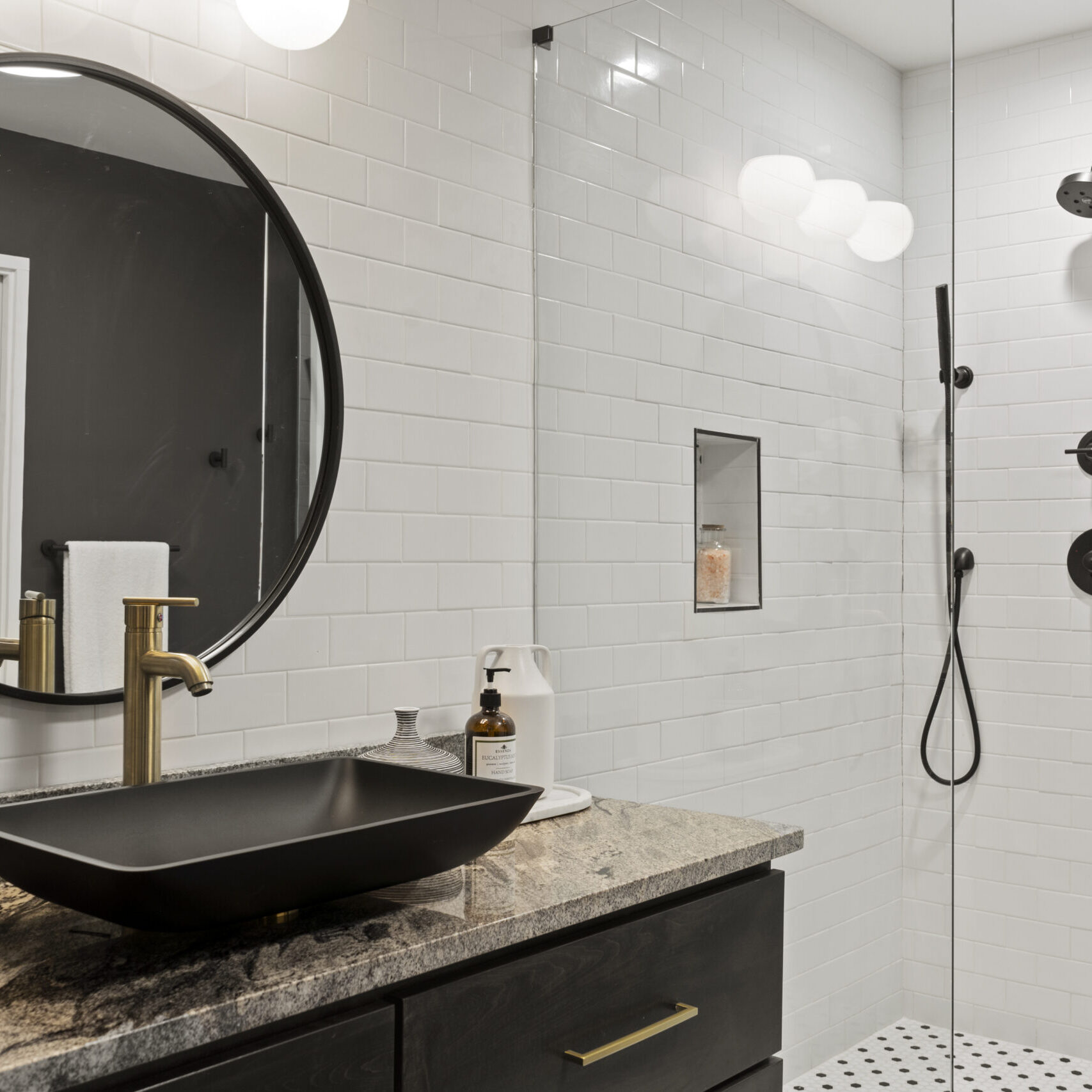 067 bathroom with custom shower and other Home Additions in Great Falls